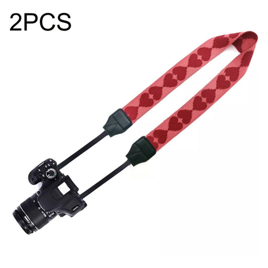 2PCS Cute Love Halter Neck Micro Single Card Machine SLR Camera Strap by bashfashion