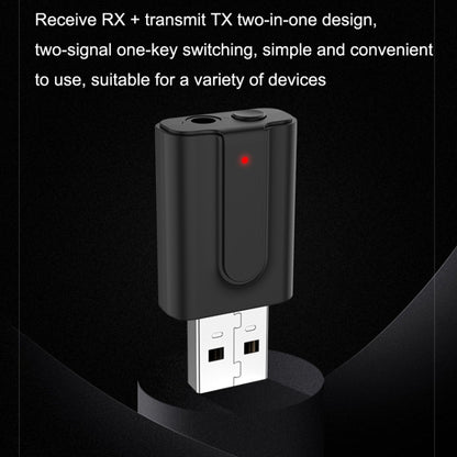 BT10 2 In 1 USB Bluetooth 5.0 Transmitter Receiver Speaker Computer Wireless Headphone Adapter by bashfashion