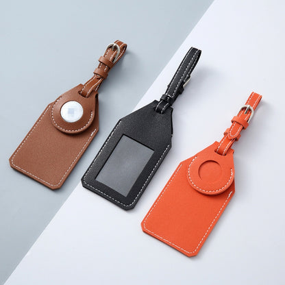 PU Anti-Lost Luggage Tag Tracker Cover for AirTag(Orange) by bashfashion