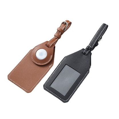 PU Anti-Lost Luggage Tag Tracker Cover for AirTag(Orange) by bashfashion