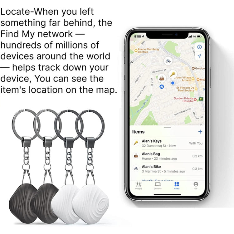 Nutale F11X Bluetooth Phone Key Anti-Lost Tracker Alarm(Black) by F11X