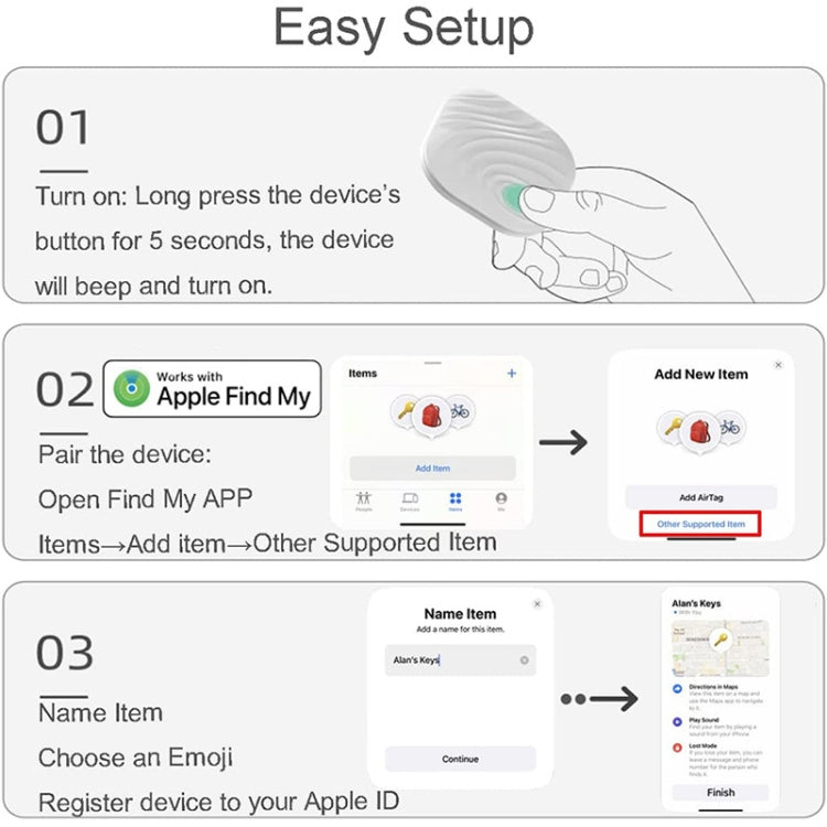 Nutale F11X Bluetooth Phone Key Anti-Lost Tracker Alarm(Black) by F11X