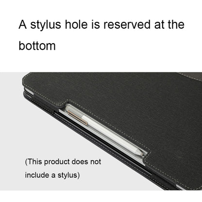 Leather All-inclusive Anti-drop Protective Case For Microsoft Surface Laptop Studio(Cotton Cloth Texture-Black) by bashfashion