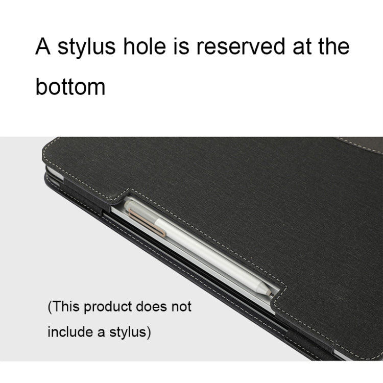 Leather All-inclusive Anti-drop Protective Case For Microsoft Surface Laptop Studio(Cotton Cloth Texture-Light Gray) by bashfashion