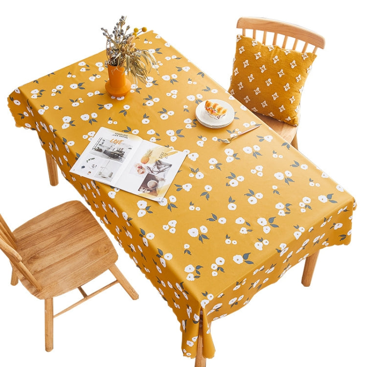 Rural Farm PVC Paper Waterproof Oil Wash Desktop Table Cloth, Size: 120x180cm(Sunflower) by bashfashion