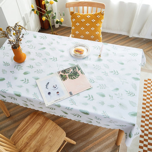 Rural Farm PVC Paper Waterproof Oil Wash Desktop Table Cloth, Size: 140x200cm(Fresh Leaves) by bashfashion
