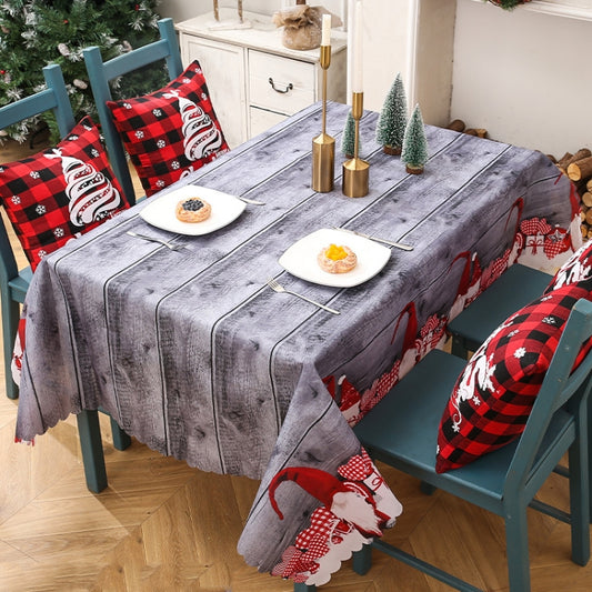 Christmas Printed Tablecloths Table Runners Christmas Tabletop Decorations 150 X 180cm(Type C) by bashfashion