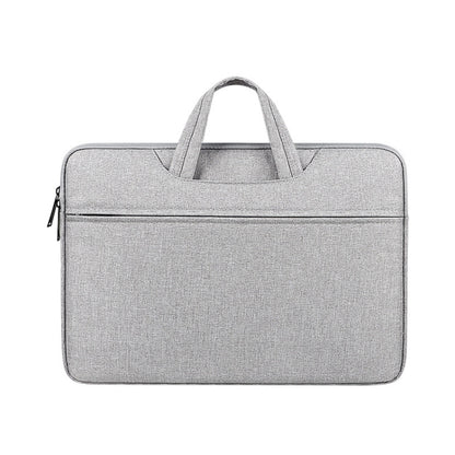 ST01 Large-Capacity Waterproof Shock-Absorbing Laptop Handbag, Size: 14.1-15.4 inches(Grey) by bashfashion