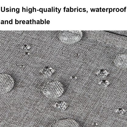 ST01 Large-Capacity Waterproof Shock-Absorbing Laptop Handbag, Size: 14.1-15.4 inches(Mysterious Black) by bashfashion