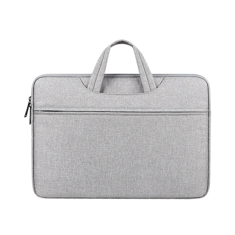 ST01 Large-Capacity Waterproof Shock-Absorbing Laptop Handbag, Size: 15.6 inches(Grey) by bashfashion