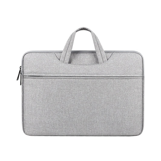 ST01 Large-Capacity Waterproof Shock-Absorbing Laptop Handbag, Size: 15.6 inches(Grey) by bashfashion