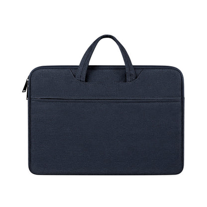 ST01 Large-Capacity Waterproof Shock-Absorbing Laptop Handbag, Size: 15.6 inches(Navy Blue) by bashfashion