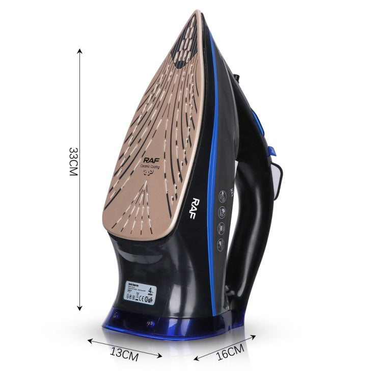 RAF R.1215 Three-Speed Thermostatic Ceramic Soleplate Electric Iron, EU Plug(Black Gold) by bashfashion