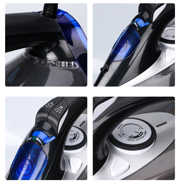 RAF R.1215 Three-Speed Thermostatic Ceramic Soleplate Electric Iron, EU Plug(Black Gold) by bashfashion