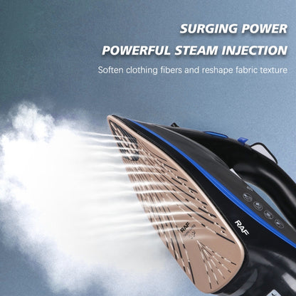 RAF R.1215 Three-Speed Thermostatic Ceramic Soleplate Electric Iron, EU Plug(Black Gold) by bashfashion