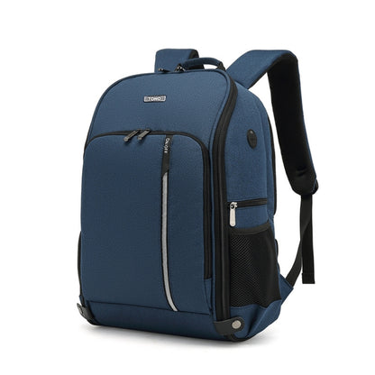 TONO LED Light SLR Digital Camera Backpack With USB Port(Blue) by TONO