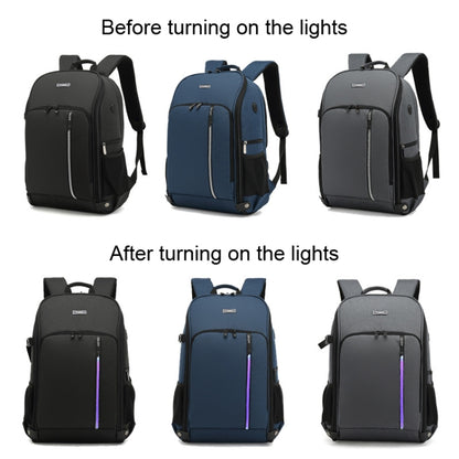 TONO LED Light SLR Digital Camera Backpack With USB Port(Grey) by TONO