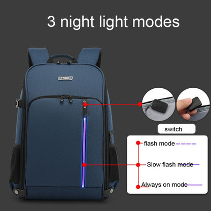 TONO LED Light SLR Digital Camera Backpack With USB Port(Grey) by TONO