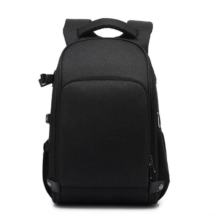 Cationic SLR Backpack Waterproof Photography Backpack with Headphone Cable Hole(Black) by bashfashion
