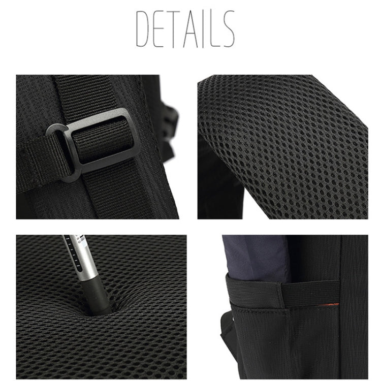 Oxford Cloth Waterproof Photography Backpack 17 Inch Laptop Backpack(Orange) by bashfashion