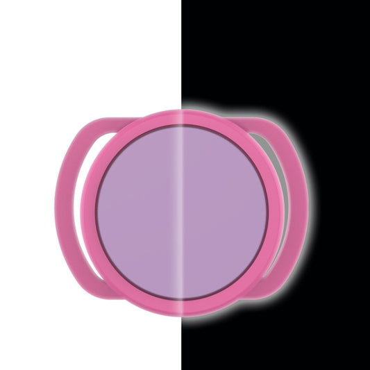 2 PCS Anti-Lost Tracker Silicone Case for AirTag,Size: 30mm(Luminous Pink +Purple) by bashfashion