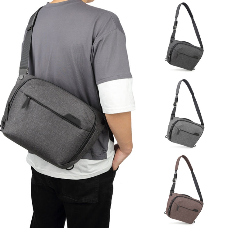Portable Waterproof Photography SLR Camera Messenger Bag, Color: 6L Dark Gray by bashfashion