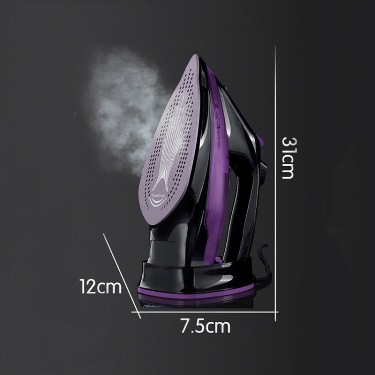 2400W Household Wireless Iron Handheld Steam Iron Garment Steamer,EU Plug(Purple) by bashfashion