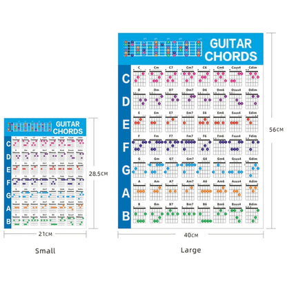 G625 Paper Chord Score Guitar Chord Fingering Exercise Chart(Small) by bashfashion