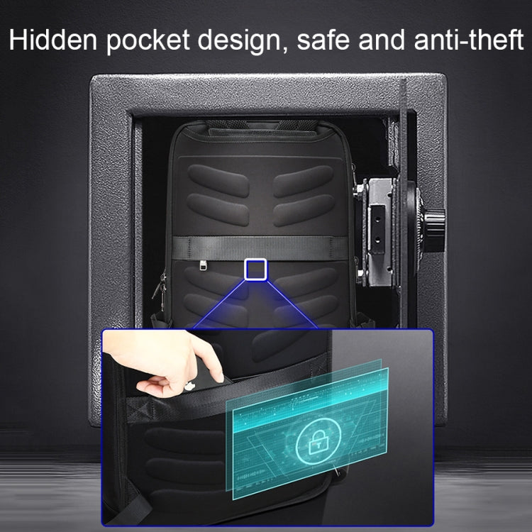 Bopai 61-120621A Outdoor Waterproof Laptop Backpack with USB Charging Port, Spec: Regular Version by Bopai