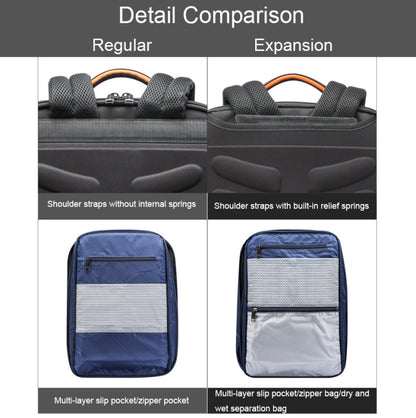 Bopai 61-120621A Outdoor Waterproof Laptop Backpack with USB Charging Port, Spec: Regular Version by Bopai