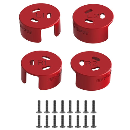 4 PCS / Set Sunnylife AT-MD475 Dust-proof Waterproof Aluminum Alloy Motor Cover For DJI Avata(Red) by bashfashion