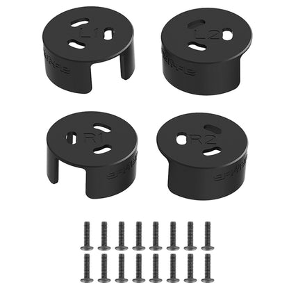 4 PCS / Set Sunnylife AT-MD475 Dust-proof Waterproof Aluminum Alloy Motor Cover For DJI Avata(Black) by bashfashion