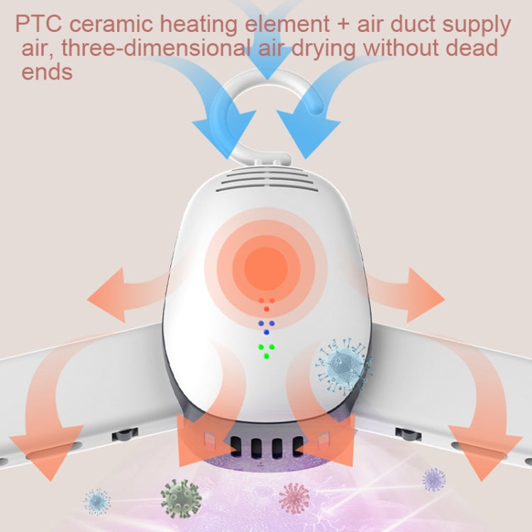 150W Hanger Type Folding Mini Dryer Shoe Dryer With UV Sterilization Function EU Plug by bashfashion