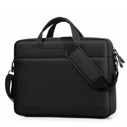 Airbag Thickened Laptop Portable Messenger Bag, Size: 15.6-16.1 inches(Black) by bashfashion