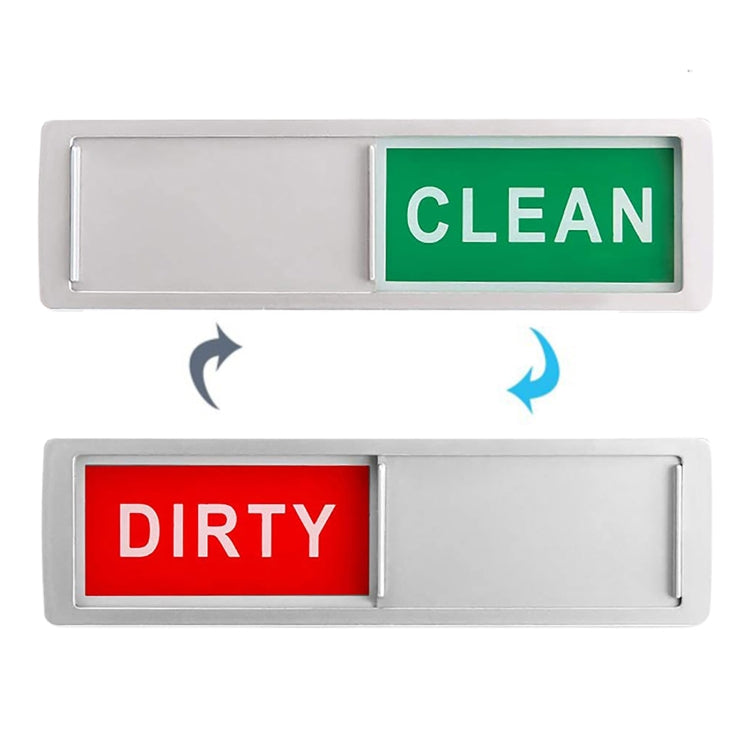 Dishwasher Magnet Clean Dirty Sign 2 Double-Sided Dishwasher Magnet Cover(White) by bashfashion