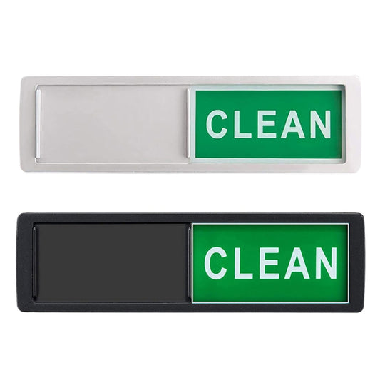 Dishwasher Magnet Clean Dirty Sign 2 Double-Sided Dishwasher Magnet Cover(Black) by bashfashion