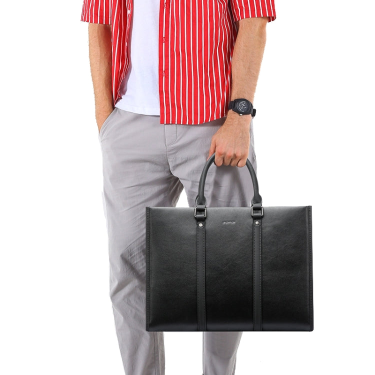 Bopai 11-98711 Multifunctional Business Waterproof Wearable Laptop Handbag(Black) by bashfashion