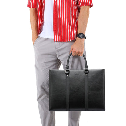 Bopai 11-98711 Multifunctional Business Waterproof Wearable Laptop Handbag(Black) by bashfashion