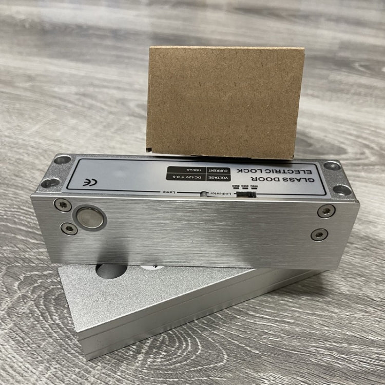 Top And Bottom Frameless Glass Door Aluminum Alloy Electric Mortise Lock(Right) by bashfashion