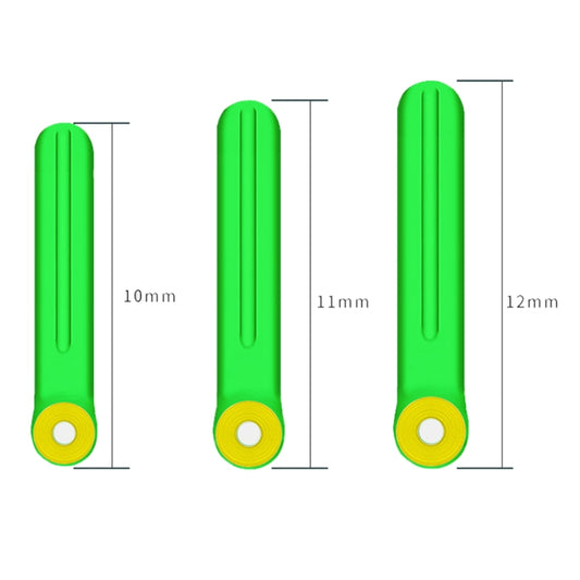 100 PCS SXP01 Dual CoreSilicone Floating Seat Fishing Accessories, Size: Small(Crystal Green) by bashfashion