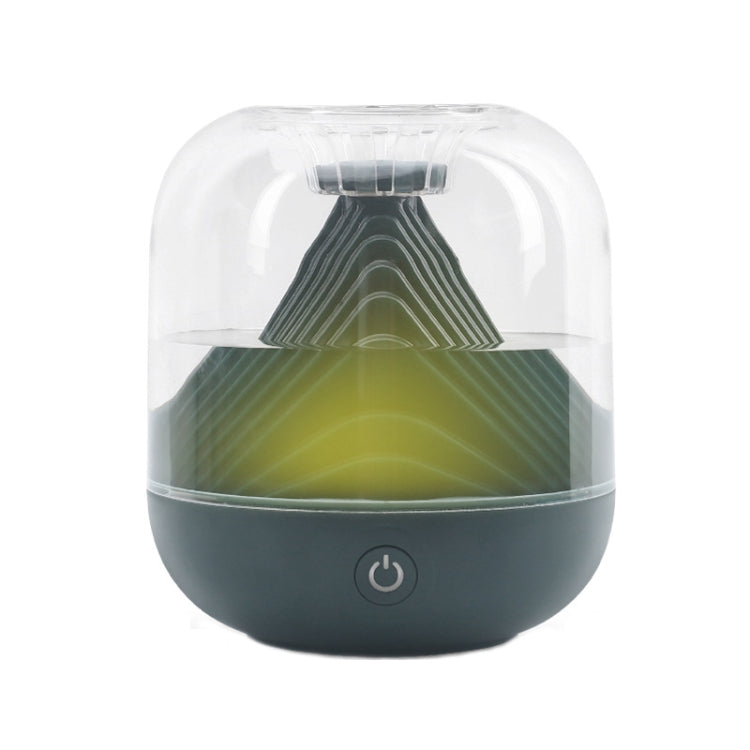 FX-039 USB Charging Ambient Light Humidifier Mountain Mini Wireless Humidifier(Green) by bashfashion