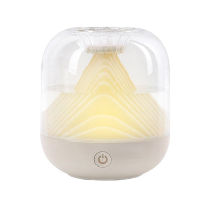 FX-039 USB Charging Ambient Light Humidifier Mountain Mini Wireless Humidifier(White) by bashfashion