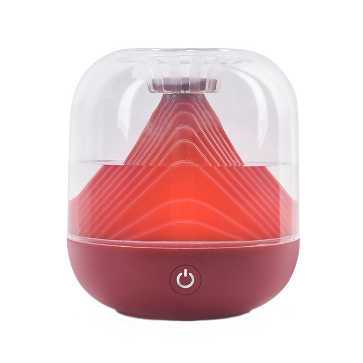 FX-039 USB Charging Ambient Light Humidifier Mountain Mini Wireless Humidifier(Wine Red) by bashfashion