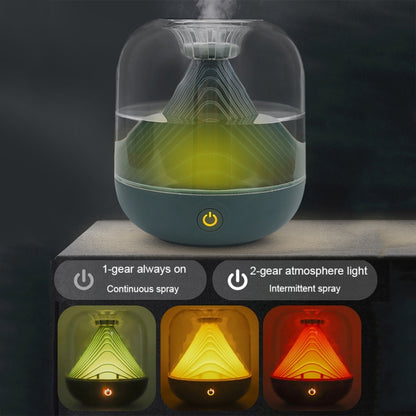 FX-039 USB Charging Ambient Light Humidifier Mountain Mini Wireless Humidifier(White) by bashfashion