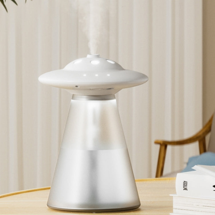 FX-041 USB Charging UFO Shape Night Light Humidifier(Ivory White) by bashfashion
