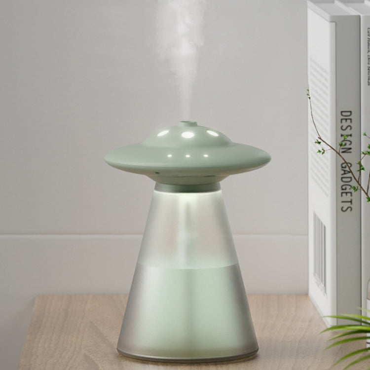 FX-041 USB Charging UFO Shape Night Light Humidifier(Ocean Green) by bashfashion