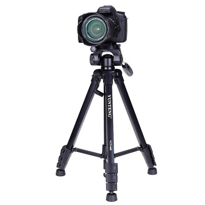 YUNTENG VCT-668RM Portable SLR Camera Tripod Mobile Phone Live Broadcast Support(Black) by YUNTENG