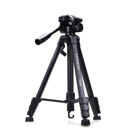 YUNTENG VCT-668RM Portable SLR Camera Tripod Mobile Phone Live Broadcast Support(Black) by YUNTENG