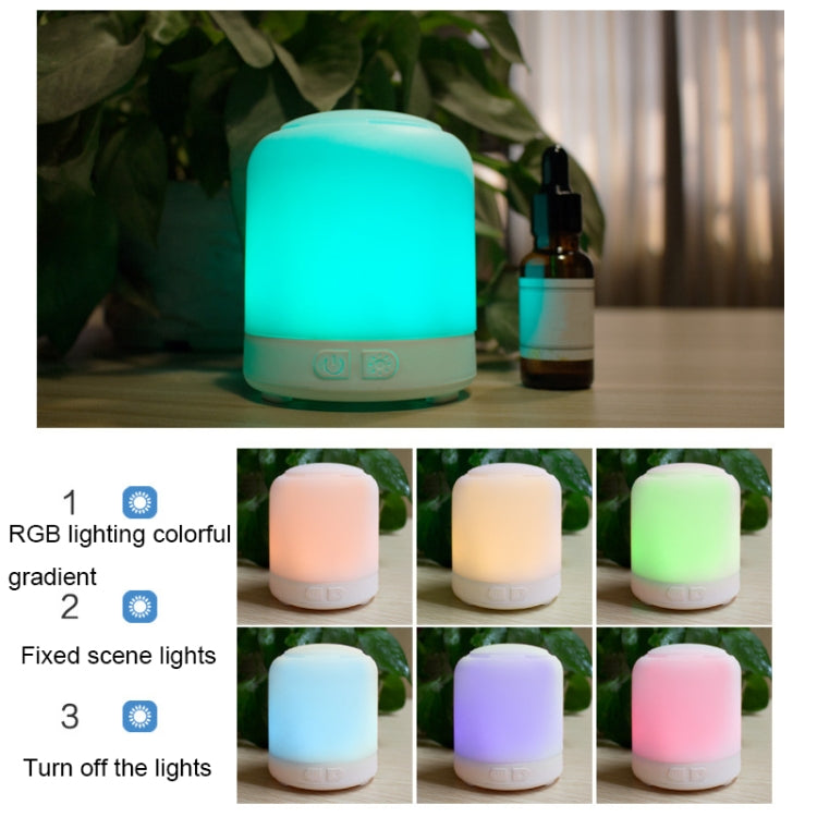 RD1909 Portable RGB Light Effect Anhydrous Aromatherapy Lamp, Spec: Wood Multi-hole by bashfashion