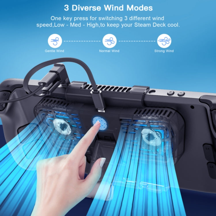 JYS For Steam Deck/Switch/OLED Game Console Cooling Fan With Bracket by bashfashion